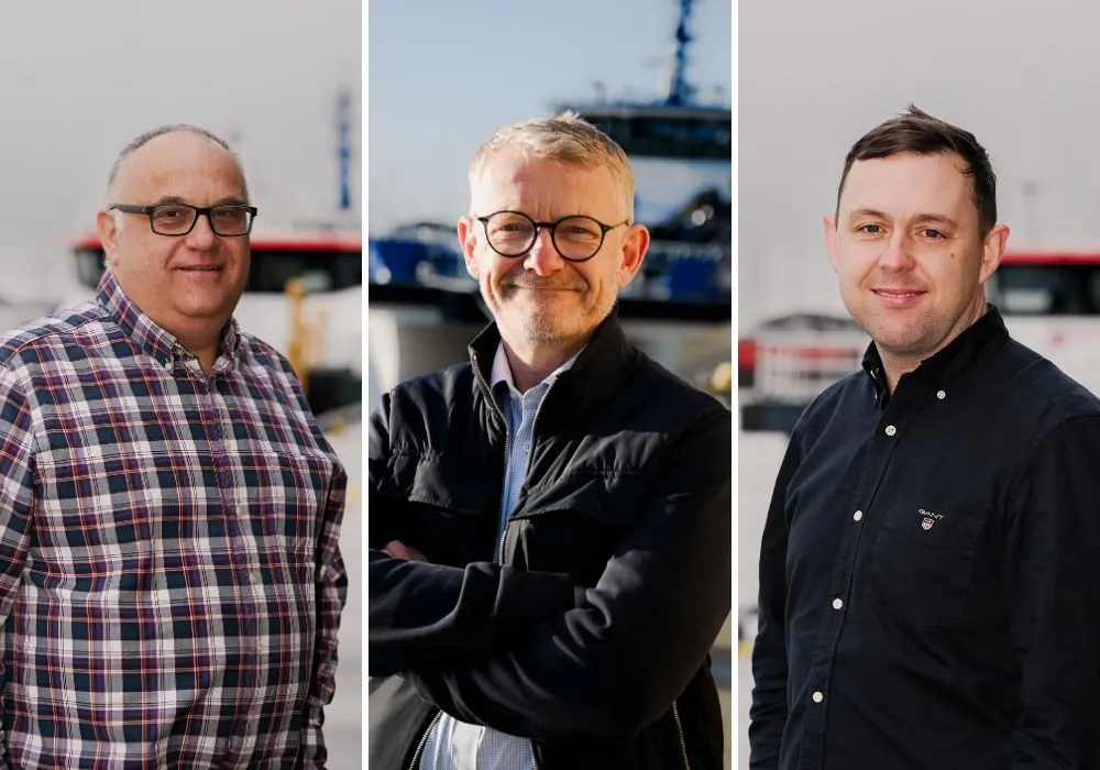 The three Grimsby Fish Market representatives heading to Barcelona for Seafood Expo Global / Seafood Processing Global.